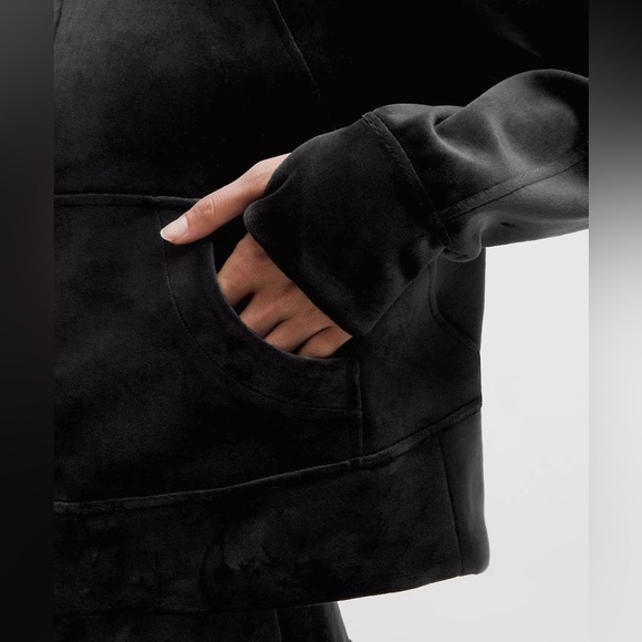 Scuba Oversized Funnel-Neck Half Zip Velvet Size M/L - Picture 7 of 7